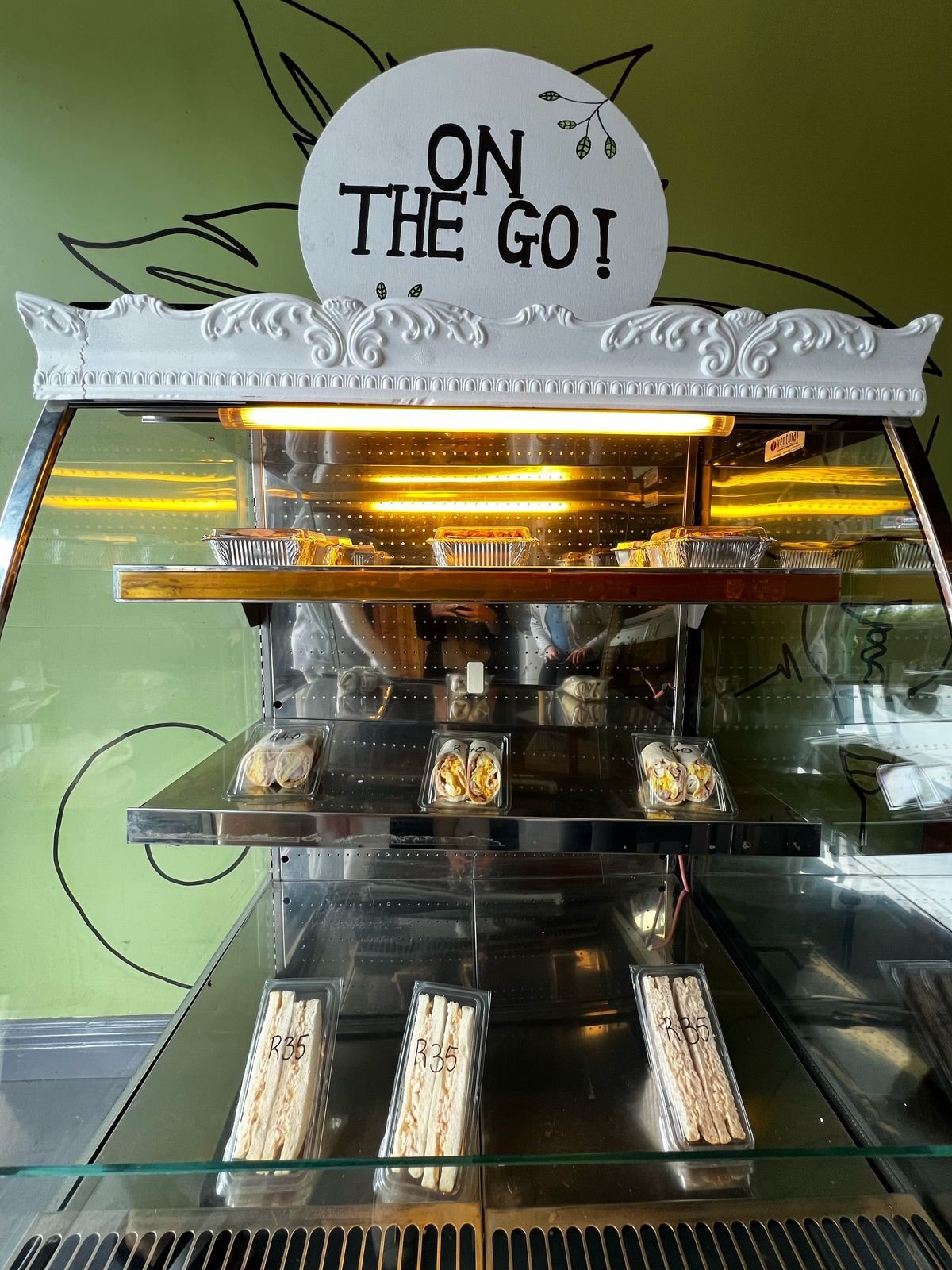 Takeaway order ready at The Green Door Café